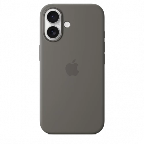 Чехол-накладка (силиконовый) Apple iPhone 16 Silicone Case with MagSafe Stone Gray (MYY33)