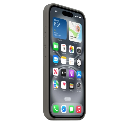 Чехол-накладка (силиконовый) Apple iPhone 16 Silicone Case with MagSafe Stone Gray (MYY33)