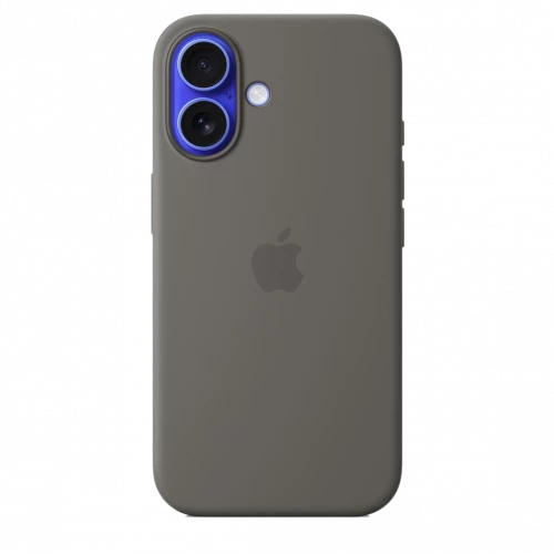 Чехол-накладка (силиконовый) Apple iPhone 16 Silicone Case with MagSafe Stone Gray (MYY33)