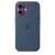 Чехол-накладка (силиконовый) Apple iPhone 16 Silicone Case with MagSafe Denim (MYY23)