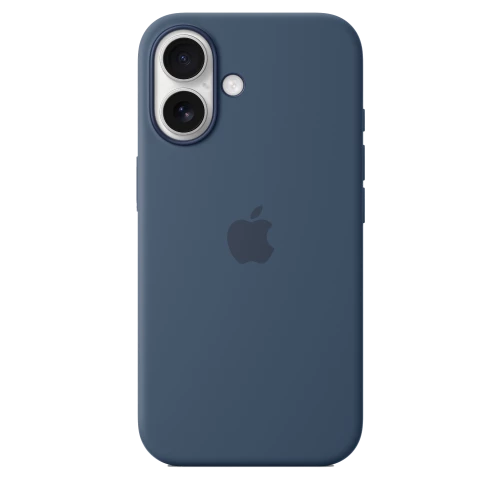 Чехол-накладка (силиконовый) Apple iPhone 16 Silicone Case with MagSafe Denim (MYY23)