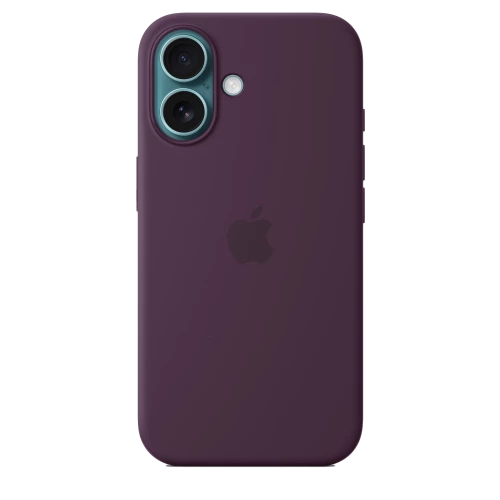 Чехол-накладка (силиконовый) Apple iPhone 16 Silicone Case with MagSafe Plum (MYY43)
