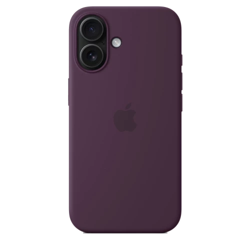 Чехол-накладка (силиконовый) Apple iPhone 16 Silicone Case with MagSafe Plum (MYY43)