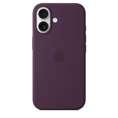 Чехол-накладка (силиконовый) Apple iPhone 16 Silicone Case with MagSafe Plum (MYY43)