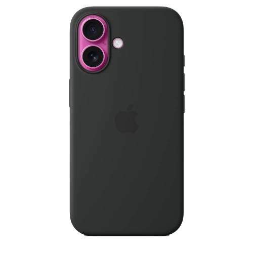 Чехол-накладка (силиконовый) Apple iPhone 16 Silicone Case with MagSafe Black (MYY13)