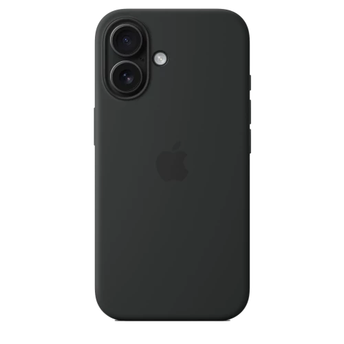 Чехол-накладка (силиконовый) Apple iPhone 16 Silicone Case with MagSafe Black (MYY13)