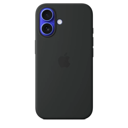 Чехол-накладка (силиконовый) Apple iPhone 16 Silicone Case with MagSafe Black (MYY13)