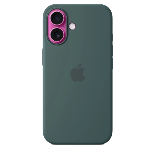 Чехол-накладка (силиконовый) Apple iPhone 16 Silicone Case with MagSafe Lake Green (MYY83)