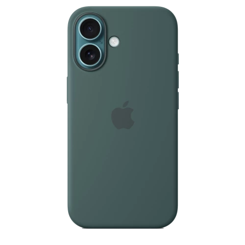 Чехол-накладка (силиконовый) Apple iPhone 16 Silicone Case with MagSafe Lake Green (MYY83)