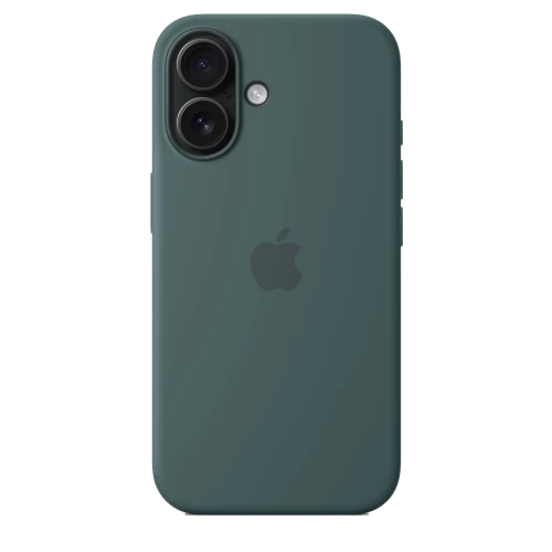 Чехол-накладка (силиконовый) Apple iPhone 16 Silicone Case with MagSafe Lake Green (MYY83)
