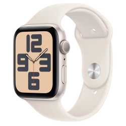 Apple Watch SE 2 GPS 44mm Starlight Alu. Case w. Starlight Sport Band - S/M (MXEU3)