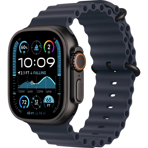 Ремешок Apple Watch 44/45/46/49mm (MYPA3) Ocean Band Navy - Black Titanium Finish (MYPA3)