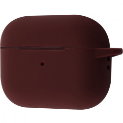 Чехол-накладка (силиконовый) Apple AirPods Pro 2 Silicone Case with Carabine Marsala