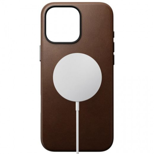 Чохол-накладка (шкіряний) Apple iPhone 16 Pro Max NOMAD Traditional Leather Case with Magsafe Brown