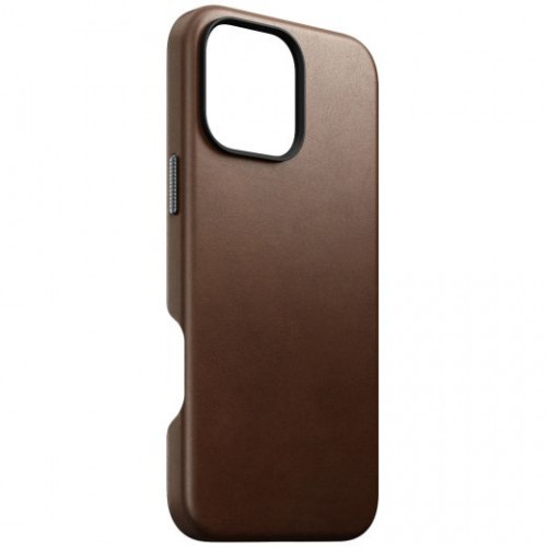 Чохол-накладка (шкіряний) Apple iPhone 16 Pro Max NOMAD Traditional Leather Case with Magsafe Brown
