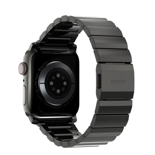 NOMAD Apple Watch 41/42mm Steel Band Graphite Hardware Graphite