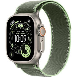 Apple Watch Ultra 3 GPS + Cellular 49mm Natural Tit. Case w. Green/Neon Trail Loop - M/L (MF1V4+MFT54)