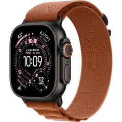 Apple Watch Ultra 3 GPS + Cellular 49mm Black Tit. Case w. Terra Cotta Alpine Loop - Medium (MF254+MG9E4)
