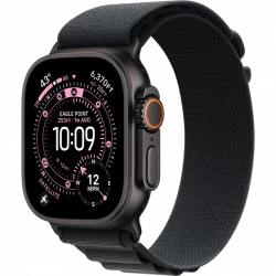 Apple Watch Ultra 3 GPS + Cellular 49mm Black Tit. Case w. Black Alpine Loop - Large (MF0X4)
