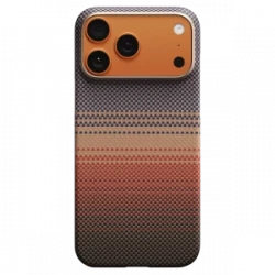 Чехол-накладка (карбоновый) Apple iPhone 17 Pro Max Pitaka Ultra-Slim Case with PitaTap Sunset (KI1702SPM)