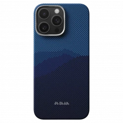 Чехол-накладка (карбоновый) Apple iPhone 16 Pro Pitaka Edge Ultra-Slim Case with PitaTap Over The Horizon (KI1605POTH)