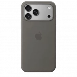 Чехол-накладка (силиконовый) для iPhone 17 Pro Max Silicone Case High Copy with MagSafe & Button Stone Grey