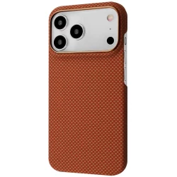Чехол-накладка (карбоновый) Apple iPhone 17 Pro Proove Carbon Slim with Magnetic Ring Orange